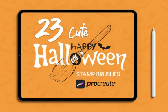 Cute Halloween Procreate Stamp Brush Guide