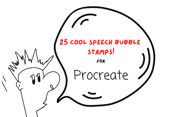 Evaluating Speech Bubble Stamps for Procreate X25 for Digital Creators