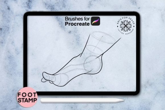 Foot Procreate Stamp Graphic Session 5: A Practical Guide for Digital Artists