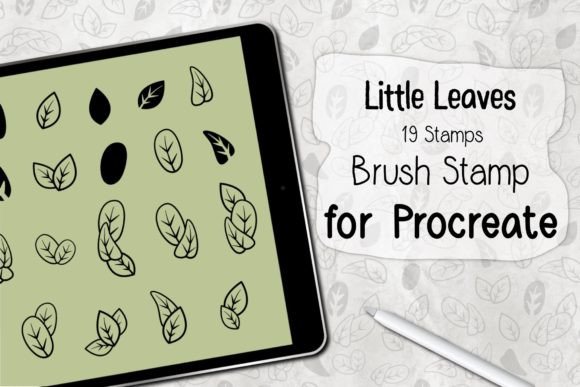 Little Leaves Procreate Brush Stamp Guide