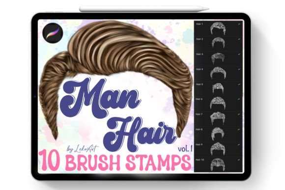 Master Men's Hairstyles with Procreate Stamps