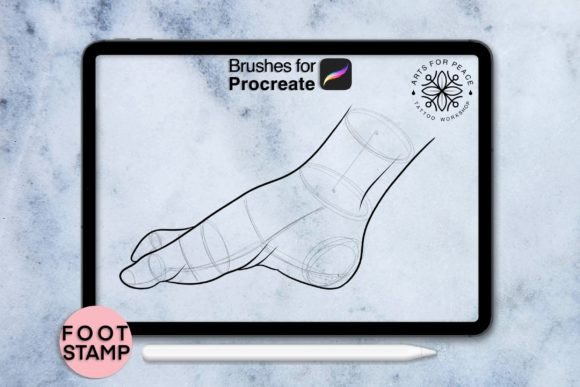 Mastering Digital Texture: A Deep Dive into Foot Procreate Stamp Graphic Session 17