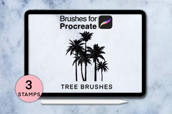 Mastering Natural Textures with 3 Tree Procreate Stamps Session 7