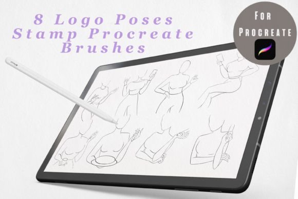 Streamline Your Design Workflow with Procreate Logo Poses Stamp